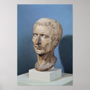 Bust van Julius Caesar Poster