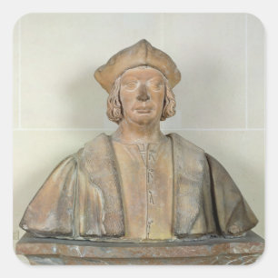 Bust van kanselier Antoine Duprat Vierkante Sticker