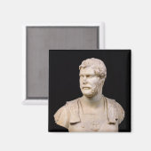 Bust van keizer Hadrian op Kreta Magneet (Voorkant / Achterkant)