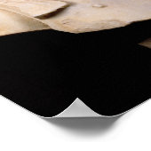 Bust van keizer Hadrian op Kreta Poster (Hoek)