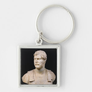 Bust van keizer Hadrian op Kreta Sleutelhanger