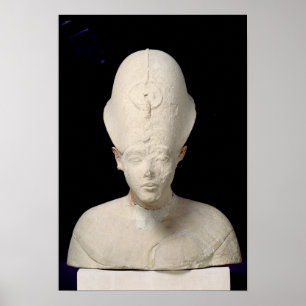 Bust van koning Amenophis IV van Vertel el-Amarna Poster