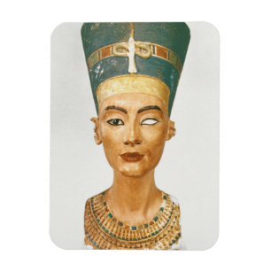 Bust van Koningin Nefertiti, voorste uitzicht, uit Magneet