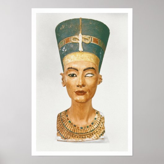Bust van Koningin Nefertiti, voorste uitzicht, uit Poster (Voorkant)