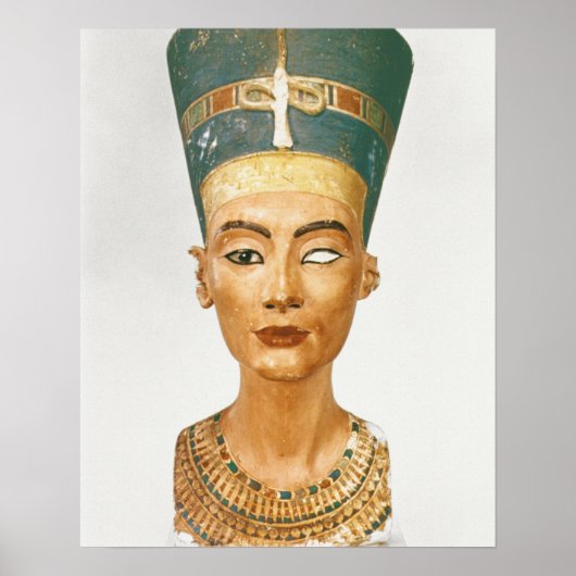 Bust van Koningin Nefertiti, voorste uitzicht, uit Poster (Voorkant)