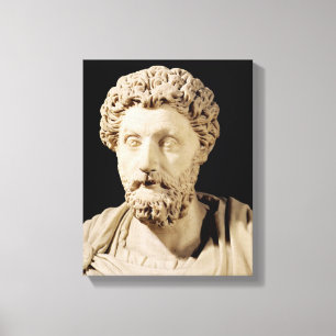 Bust van Marcus Aurelius Canvas Afdruk