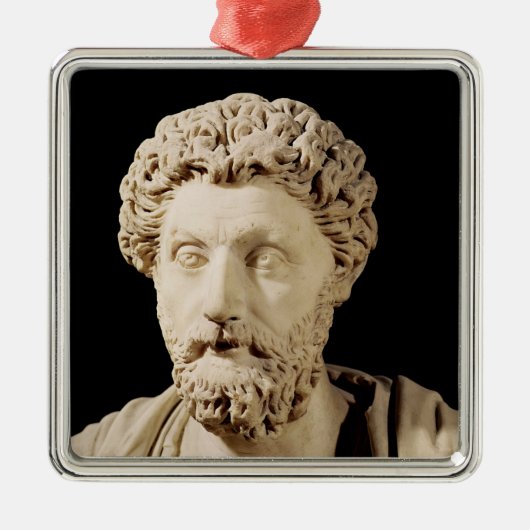 Bust van Marcus Aurelius Metalen Ornament (Voorkant)