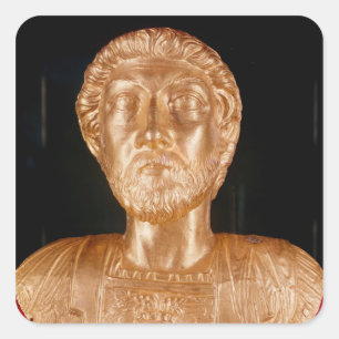 Bust van Marcus Aurelius Vierkante Sticker