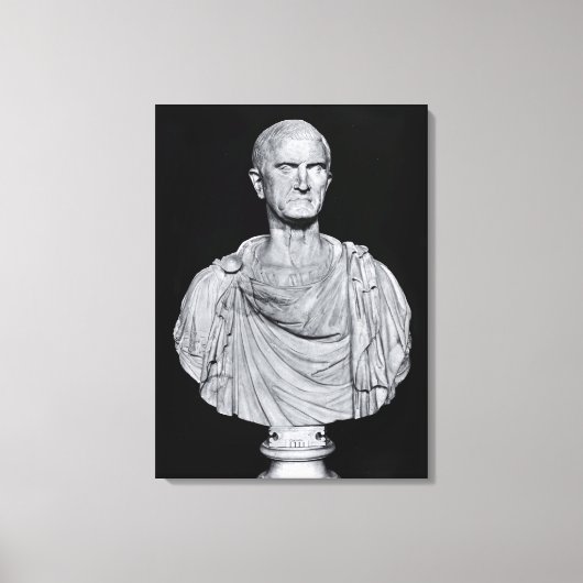 Bust van Marcus Licinius Crassus Canvas Afdruk (Voorkant)