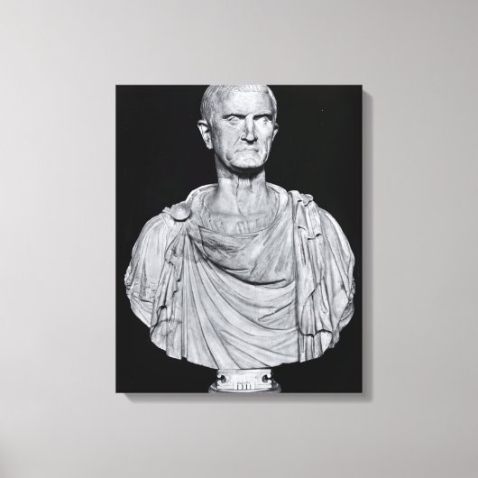 Bust van Marcus Licinius Crassus Canvas Afdruk (Voorkant)