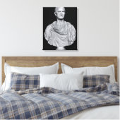 Bust van Marcus Licinius Crassus Canvas Afdruk (Insitu (Slaapkamer))