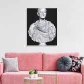 Bust van Marcus Licinius Crassus Canvas Afdruk (Insitu (Woonkamer))