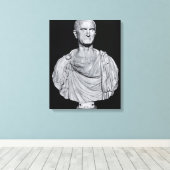 Bust van Marcus Licinius Crassus Canvas Afdruk (Insitu (Houten vloer))