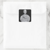 Bust van Marcus Licinius Crassus Vierkante Sticker (Tas)