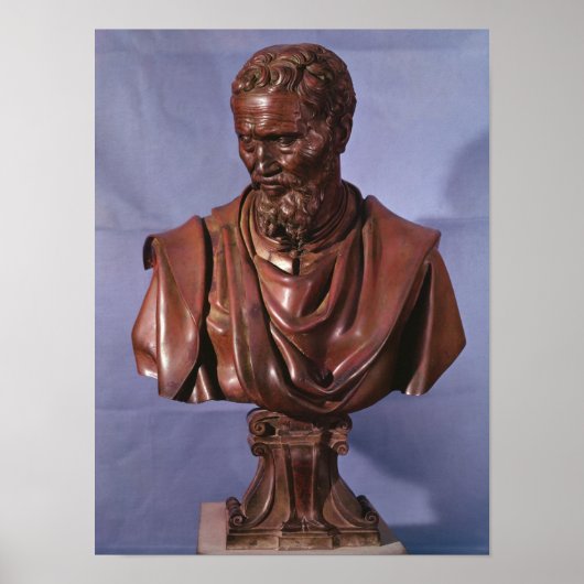 Bust van Michelangelo Buonarroti Poster (Voorkant)