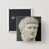 Bust van Nero Vierkante Button 5,1 Cm (Voorkant /achterkant)