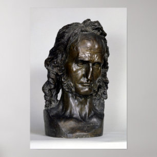 Bust van Nicolo Paganini 1830 Poster