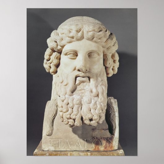 Bust van Plato Poster (Voorkant)