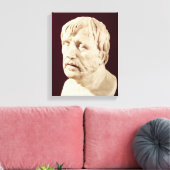 Bust van Seneca Canvas Afdruk (Insitu (Woonkamer))