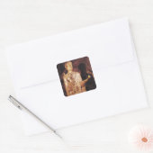 Bust van St. Baudime Vierkante Sticker (Envelop)