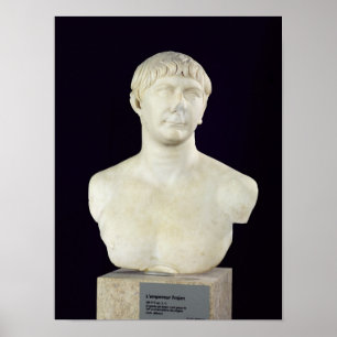 Bust van Trajan c.108 Poster