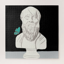 Buste van een Grieks filosoof Poster