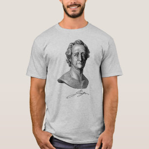 Buste van Goethe met handtekening T-shirt