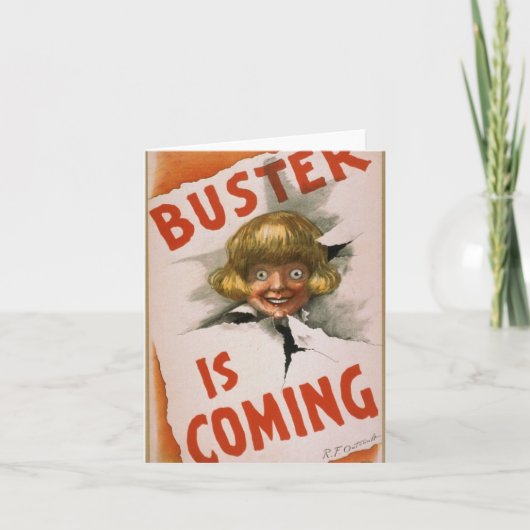 Buster de Prankster is inbound! Birthday Kaart (Voorkant)