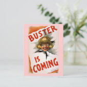 Buster komt  Theater Poster Briefkaart (Staand voorkant)