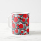 Bustings Bubbles Red Coffee Mug (Devant gauche)