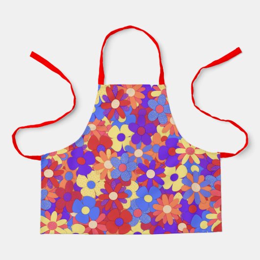 Bustling Bouquet Apron Schort (Voorkant)
