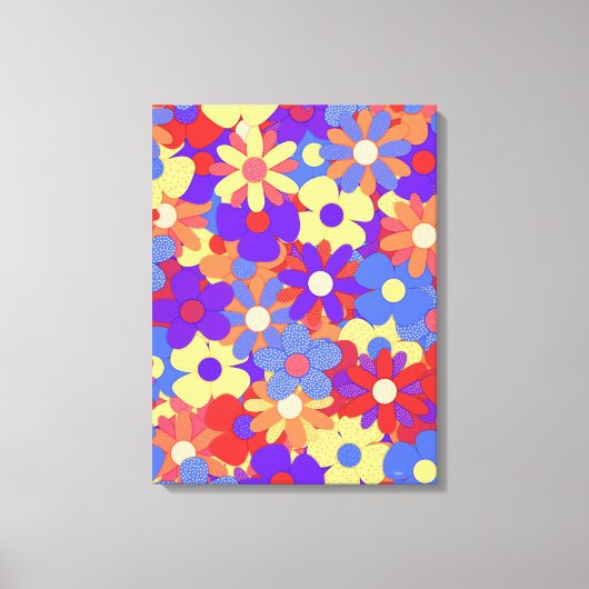 Bustling Bouquet Canvas Afdruk (Voorkant)