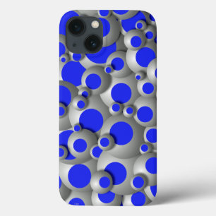 Bustling Bubbles Royal Blue Hoesje-Mate iPhone Cas 13 Hoesje
