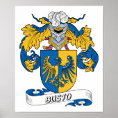Busto Family Crest Poster (Voorkant)