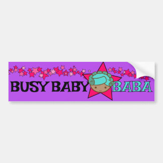 BUSY BABY BABA-bumpersticker Bumpersticker