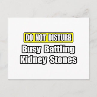 Busy Battling Kidney Stones Briefkaart