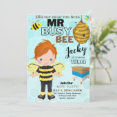 Busy Bee 3 différente carte d'invitation d'anniver (Debout devant)