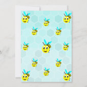 Busy Bee 3 différente carte d'invitation d'anniver (Dos)