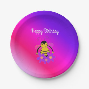 Busy Bee Birthday Papieren Bordje