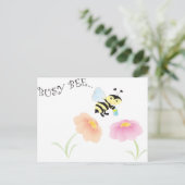 Busy Bee Briefkaart (Staand voorkant)