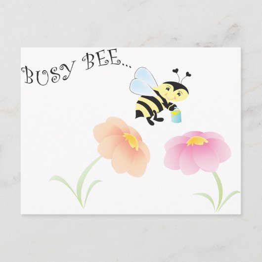 Busy Bee Briefkaart (Voorkant)