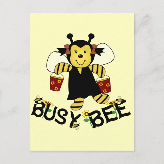 Busy Bee Briefkaart (Voorkant)