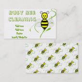 Busy Bee Clip Art Visitekaartje (Voorkant / Achterkant)