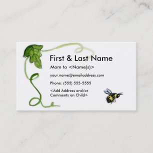 Busy Bee Mommy Photo personnalisée Appels Cartes d