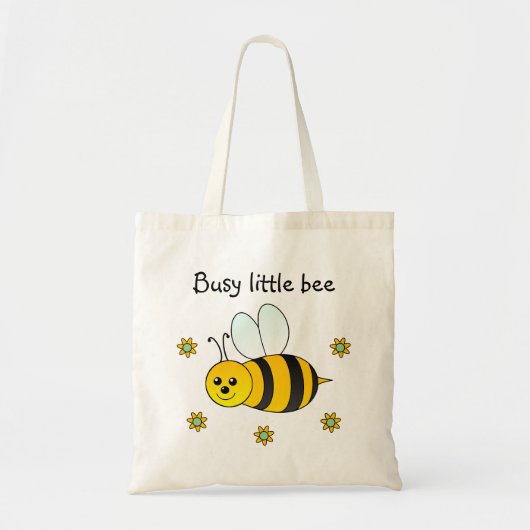Busy Bee Personalized Tote Bag (Voorkant)