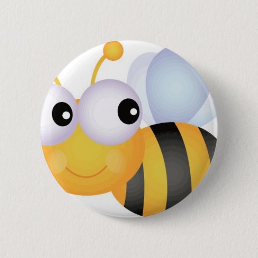 Busy Bee Ronde Button 5,7 Cm (Voorkant)