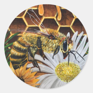Busy Bee Ronde Sticker