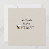 Busy Bees Notecard Bedankkaart (Achterkant)