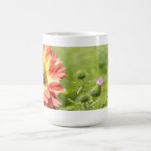Busy Bees With Dahlia And Purple Thistle Mug (Centre)