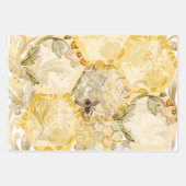 Busy Bees Wrapping Paper Flat Sheet Set van 3 (Voorkant 2)